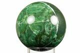 Polished Vibrant Green Buddstone Sphere - South Africa #308948-1